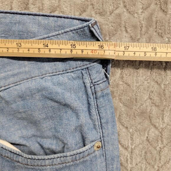 Habitual Chambray Blue Pants Womens Size 32x32 For Ladies Button Fly - Picture 5 of 10